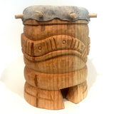 Drum (Huehuetl) - 10” tall Coatl Snake