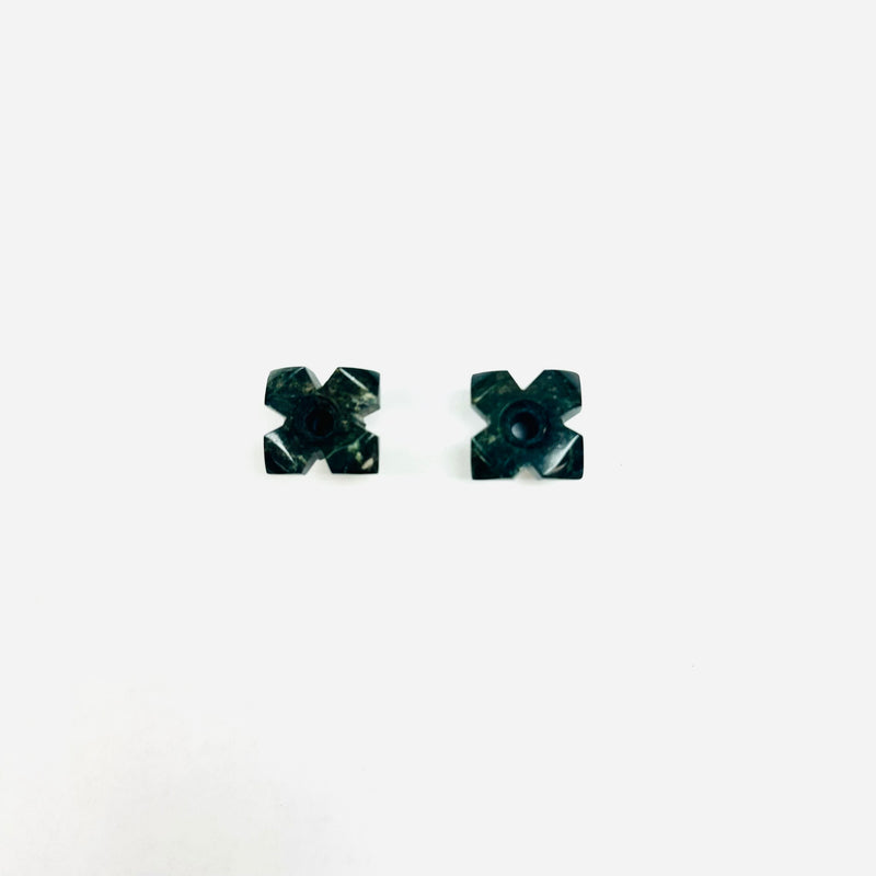 Earrings Jade plugs 10 mm