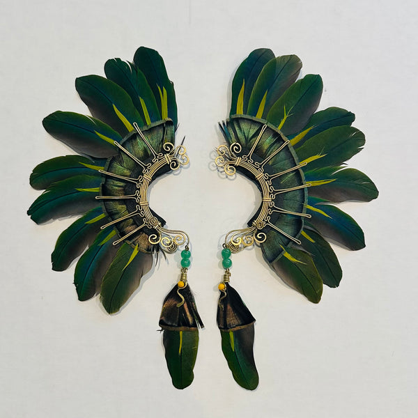 Feather wing cuff Earrings 996