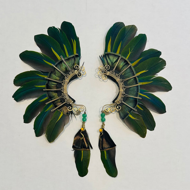 Feather wing cuff Earrings 996