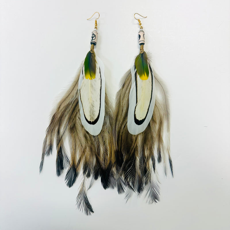 Feather Earrings - Long - 10