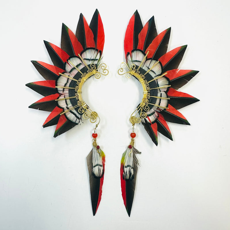 Feather wing cuff Earrings 1063