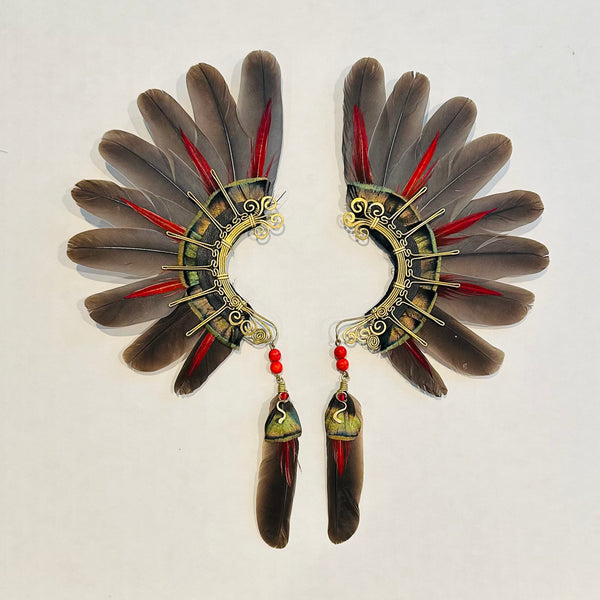 Feather wing cuff Earrings 1014