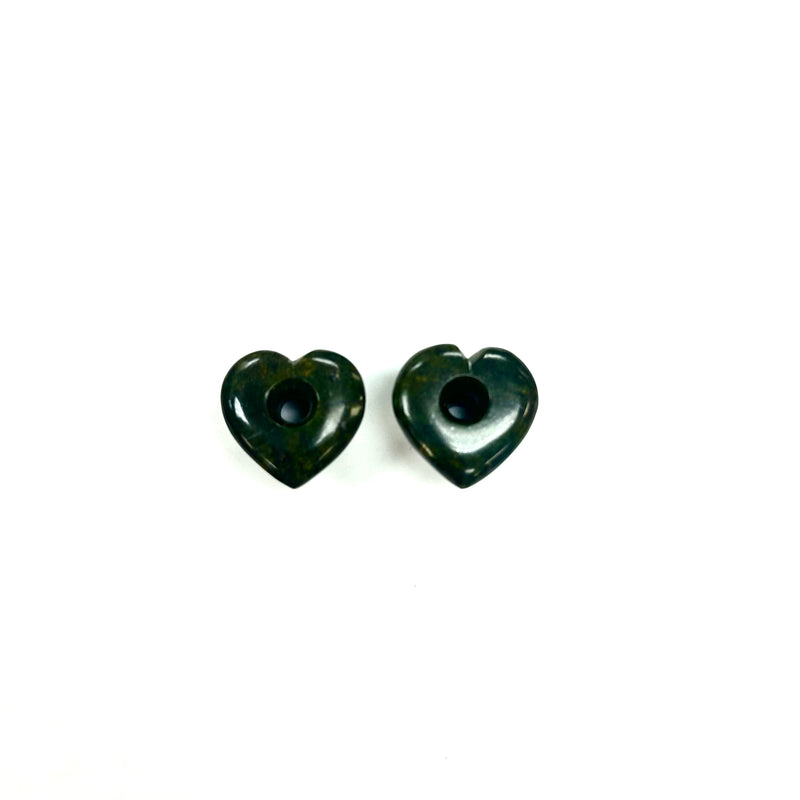 Earrings Jade plugs 12 mm