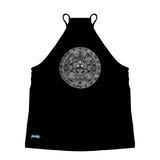 Ladies Tank Top - Aztec Calendar - Black
