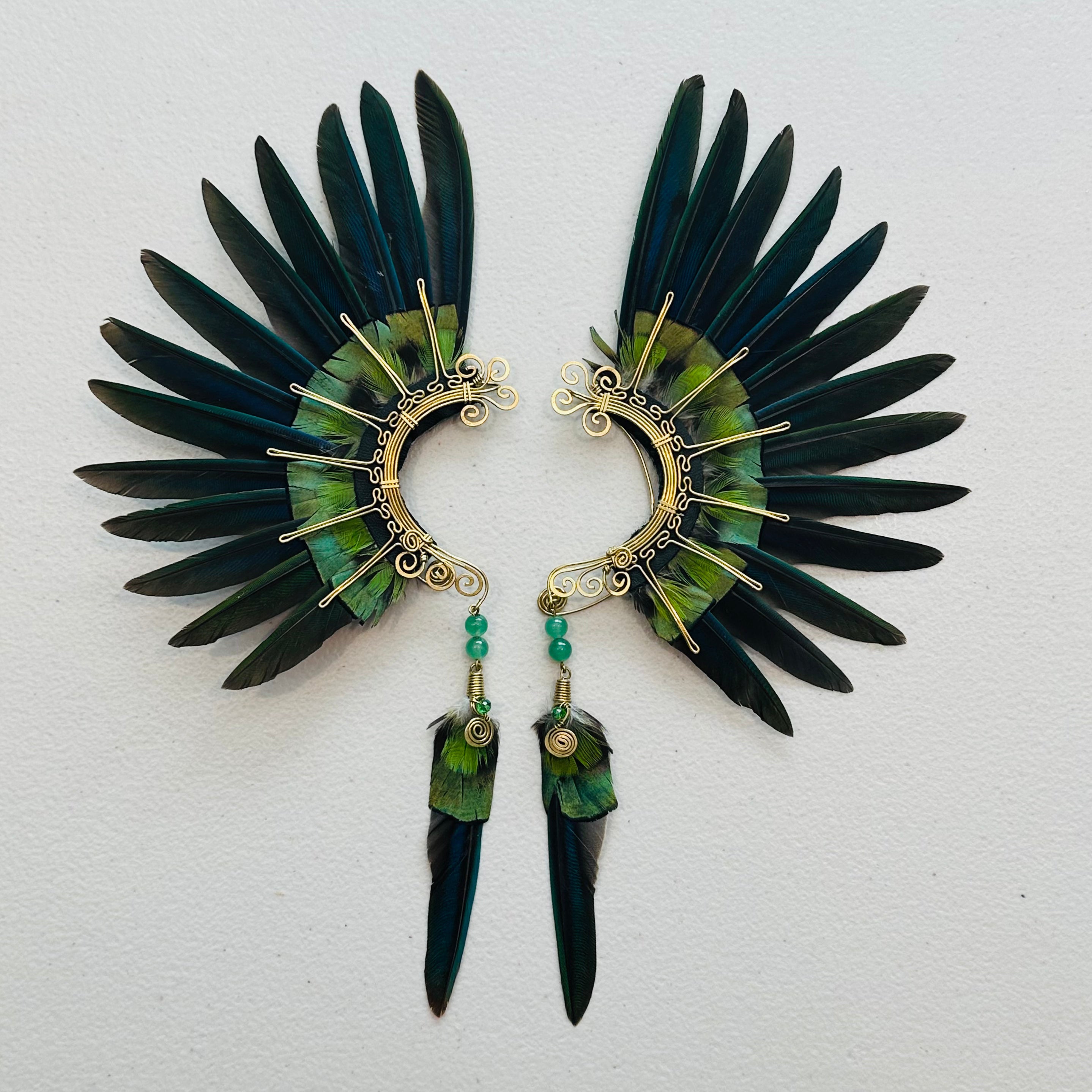 Feather wing cuff Earrings 955
