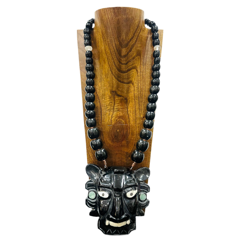 Necklace - Obsidian Mask
