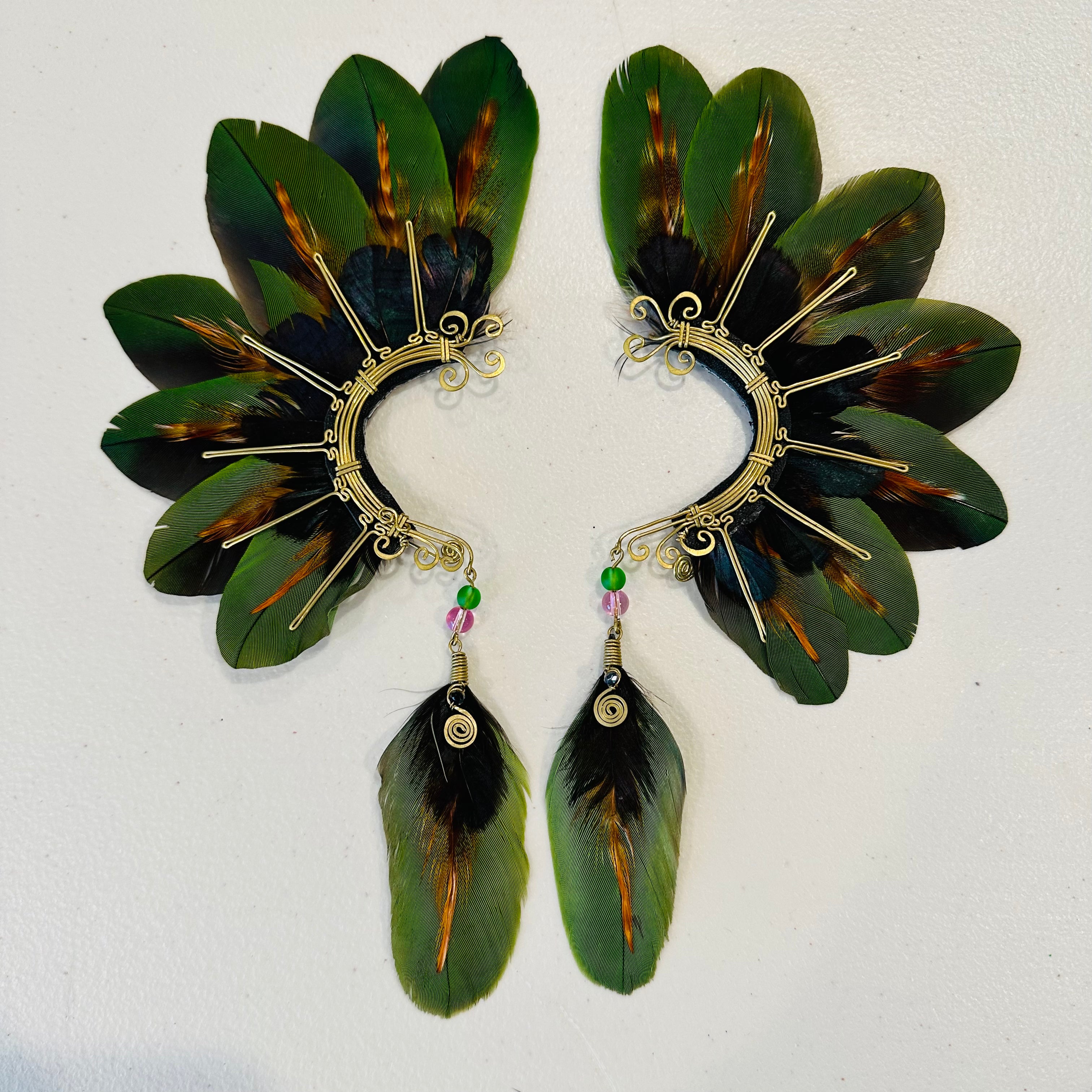 Feather wing cuff Earrings 906