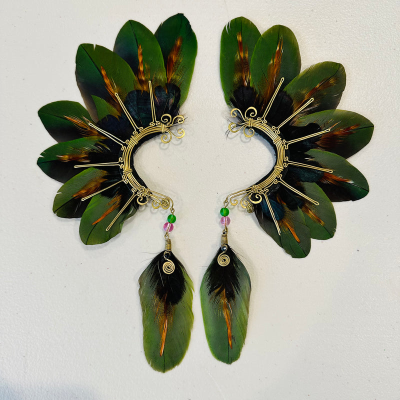 Feather wing cuff Earrings 906