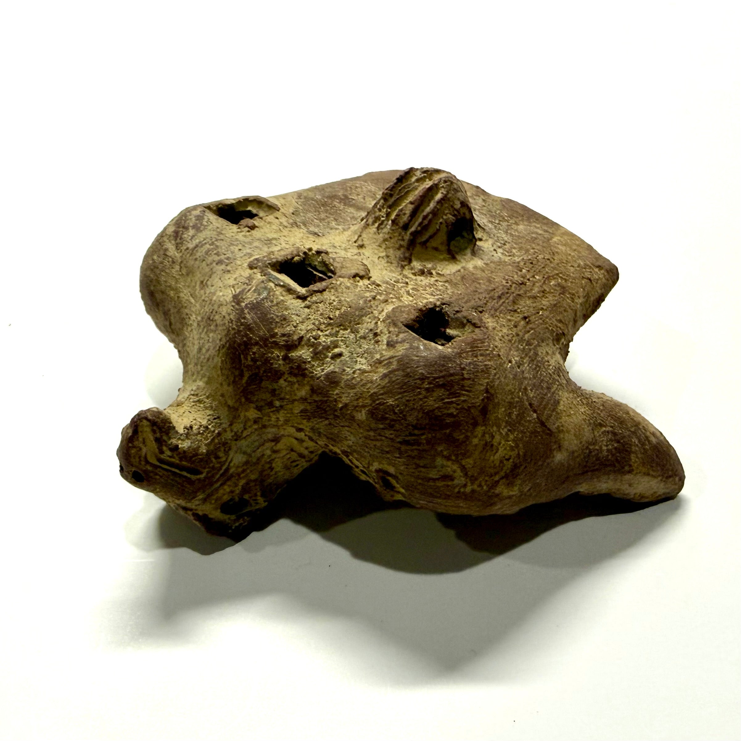 Clay eagle whistle - Aztec Pre-Colombian flute replica