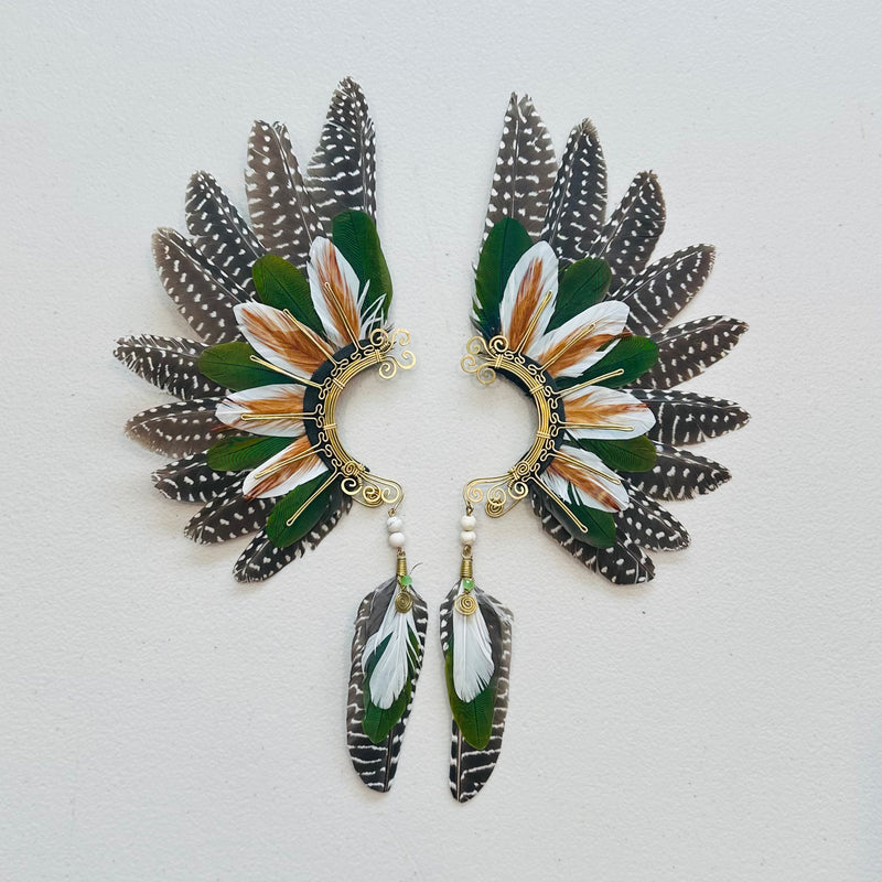 Feather wing cuff Earrings 945