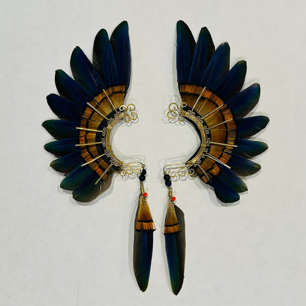 Feather wing cuff Earrings 1032