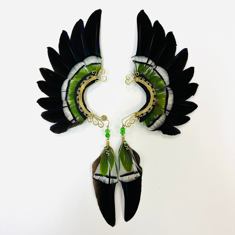 Feather wing cuff Earrings 1043