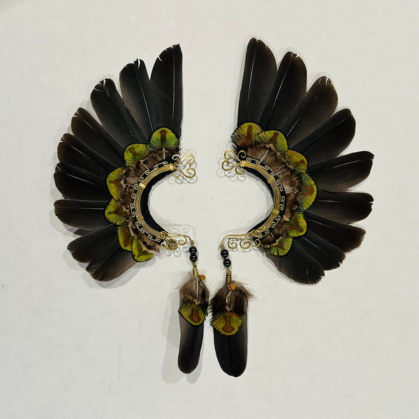 Feather wing cuff Earrings 1033