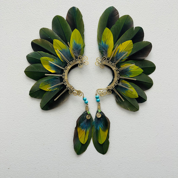 Feather wing cuff Earrings 973