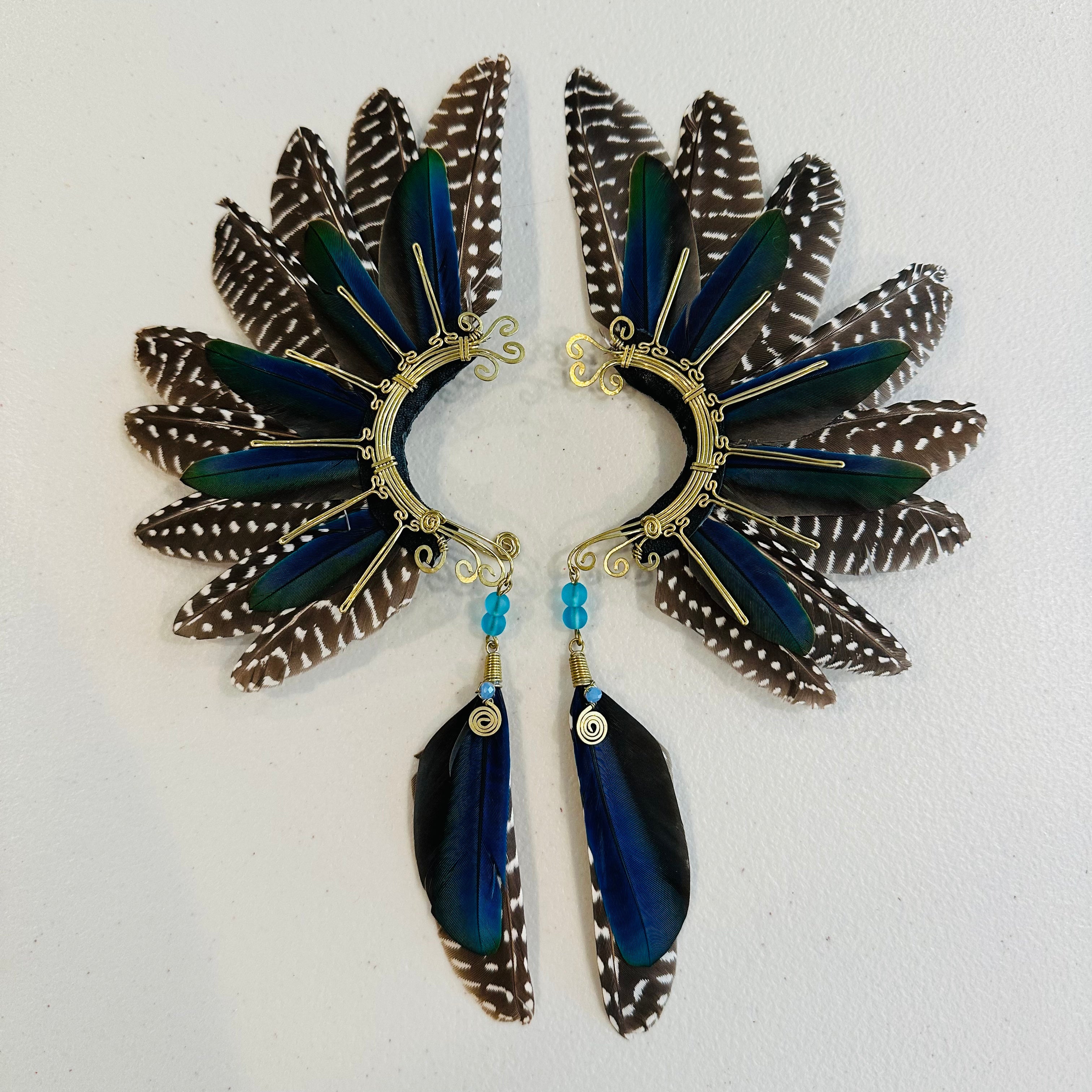Feather wing cuff Earrings 916