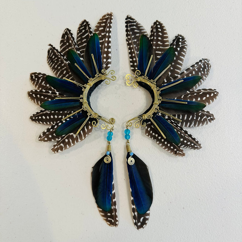 Feather wing cuff Earrings 916