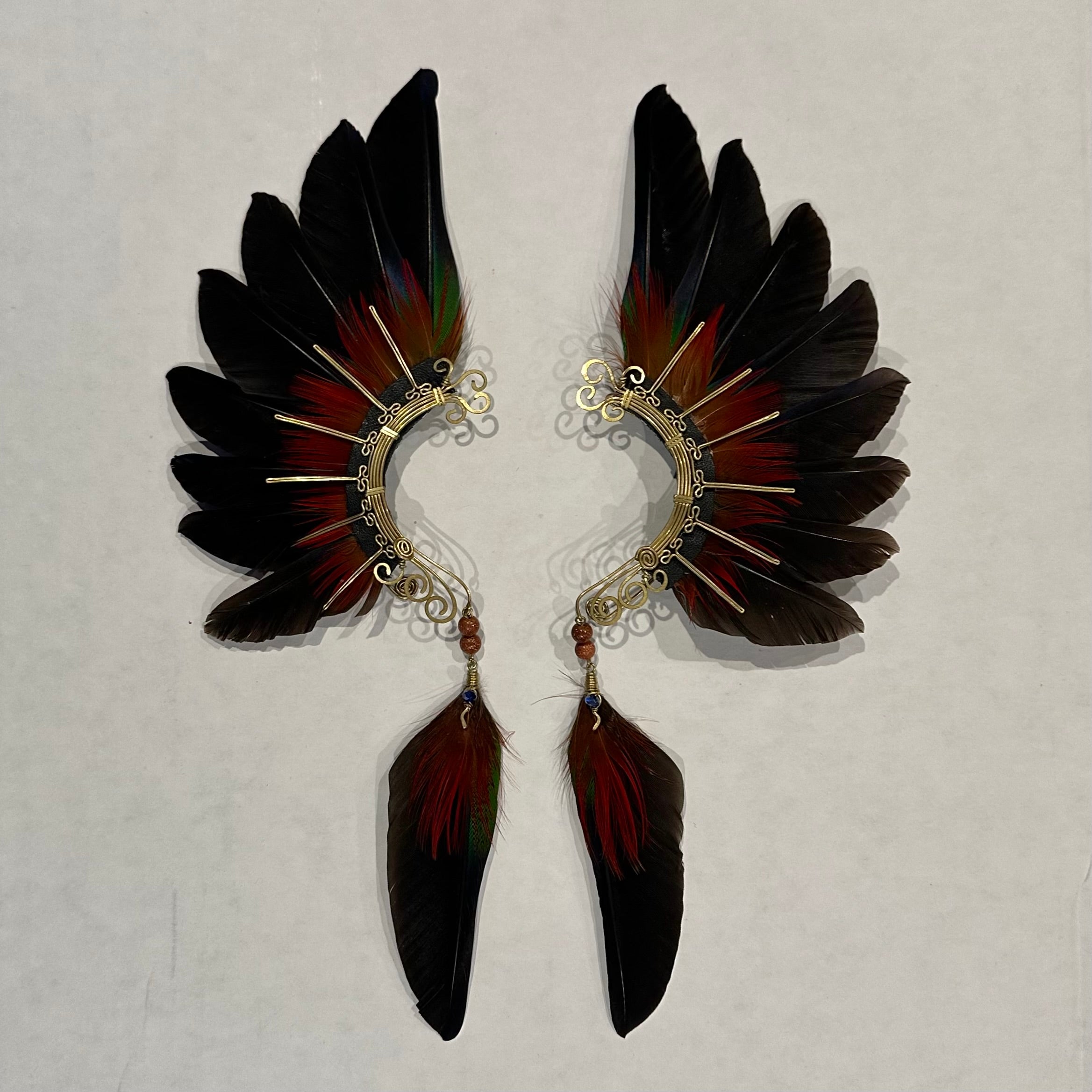 Feather wing cuff Earrings 1029