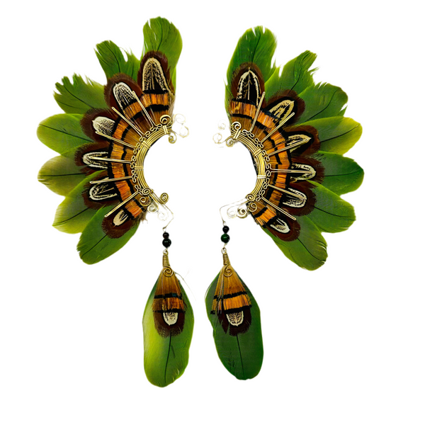 Feather wing cuff Earrings 1127
