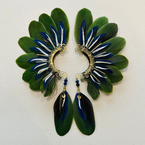 Feather wing cuff Earrings 982