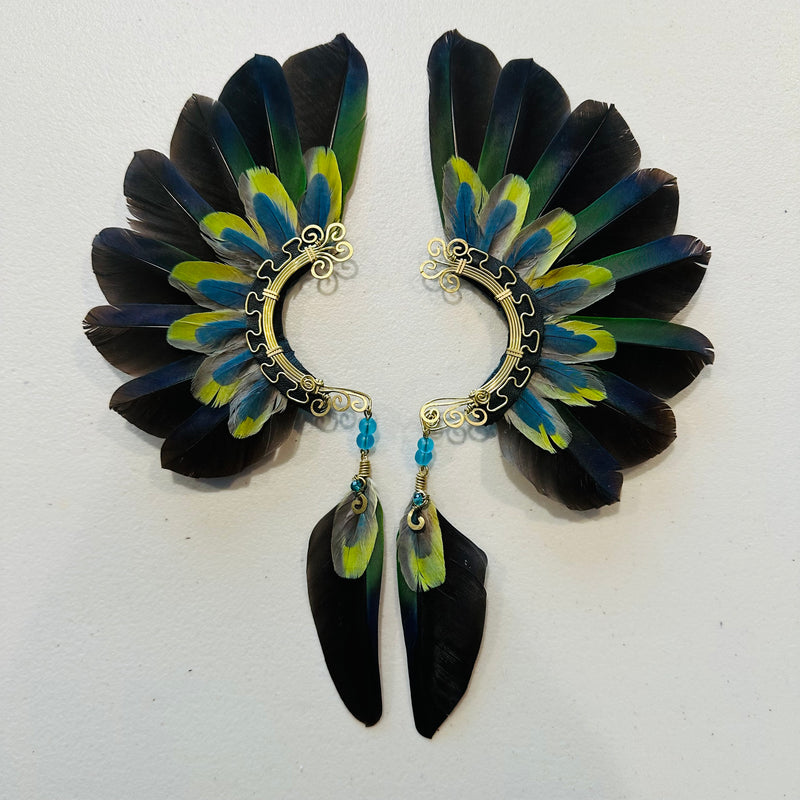 Feather wing cuff Earrings 993