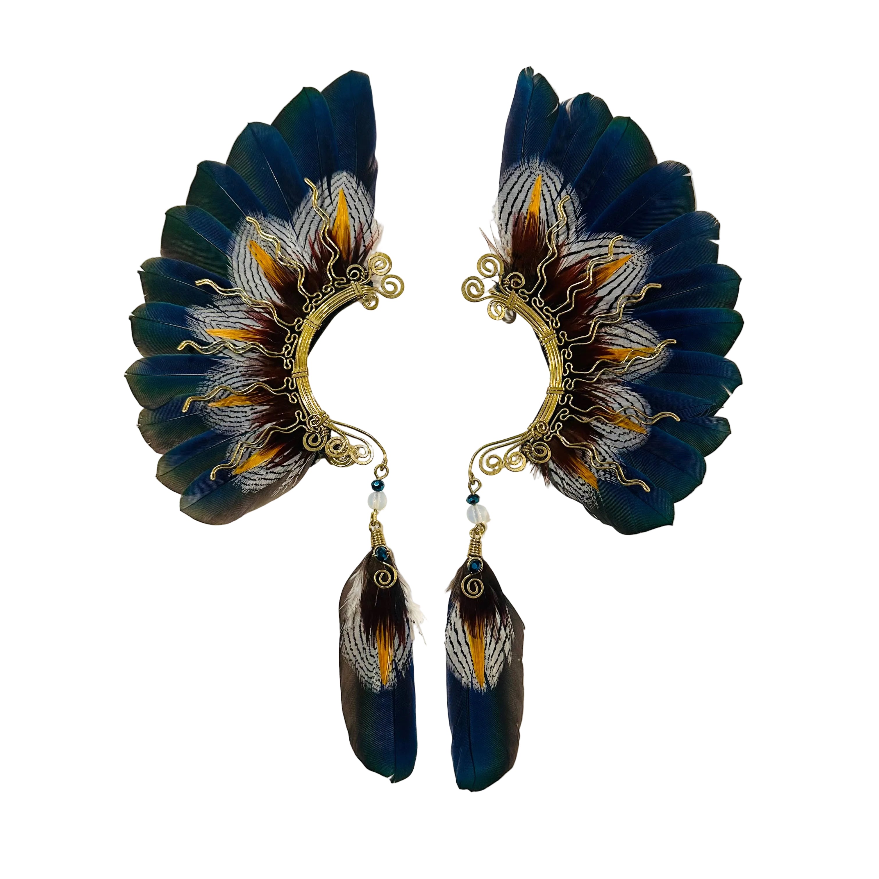 Feather wing cuff Earrings 1217