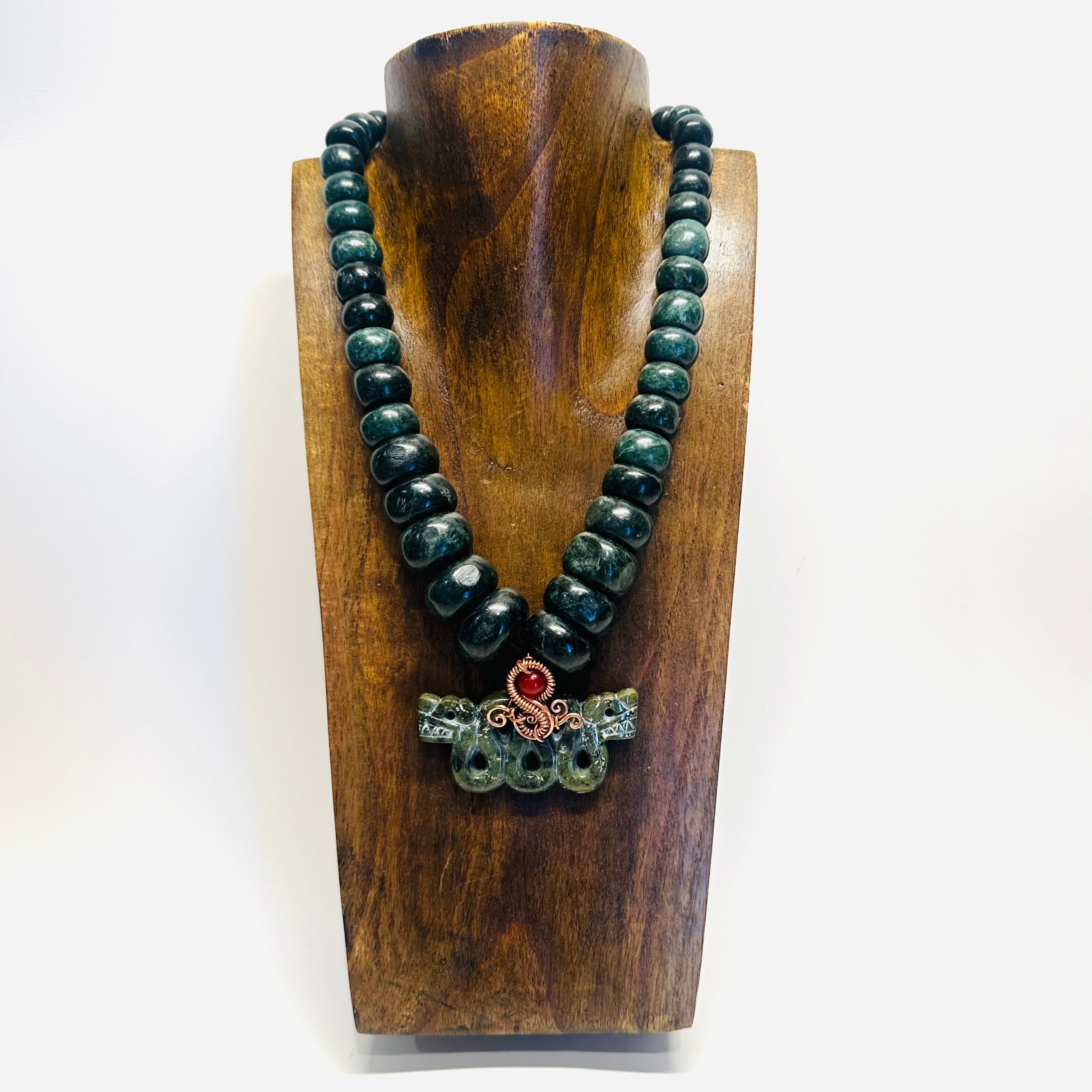 Necklace - Guatamala Jade Quetzalcoatl 64