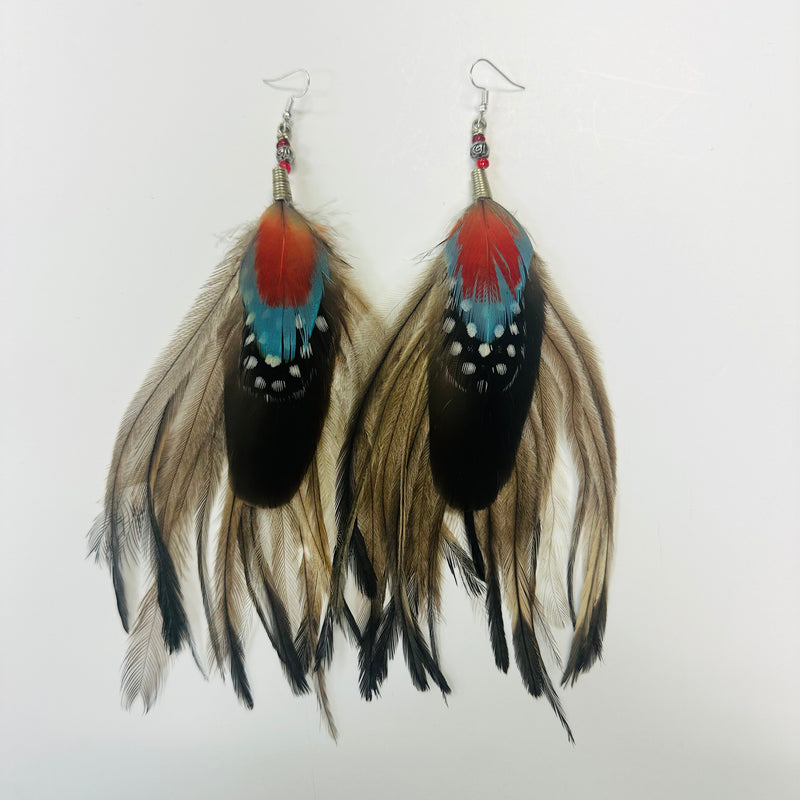 Feather Earrings - Long - 4