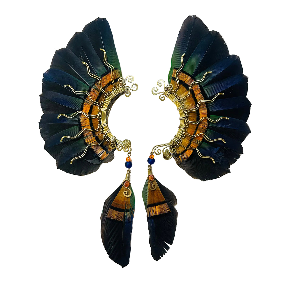 Feather wing cuff Earrings 1313