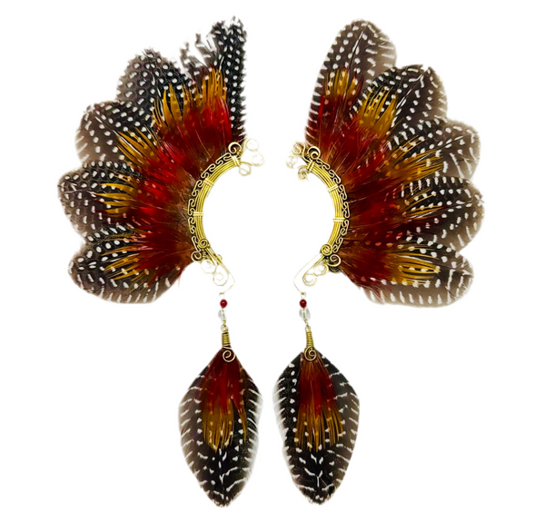 Feather wing cuff Earrings 1109