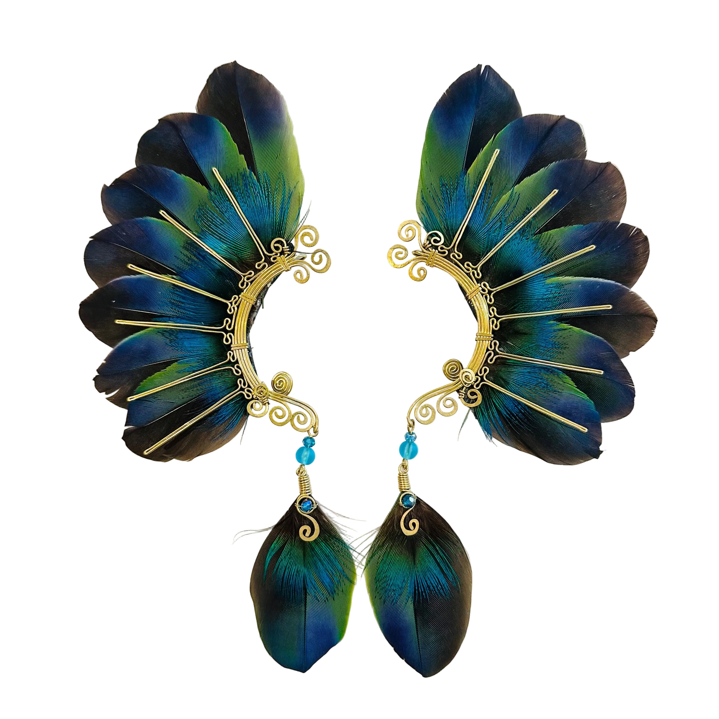 Feather wing cuff Earrings 1256