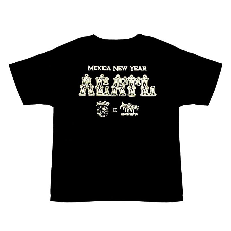 Kids Top -  Mexica New Year 7 Acatl - Black