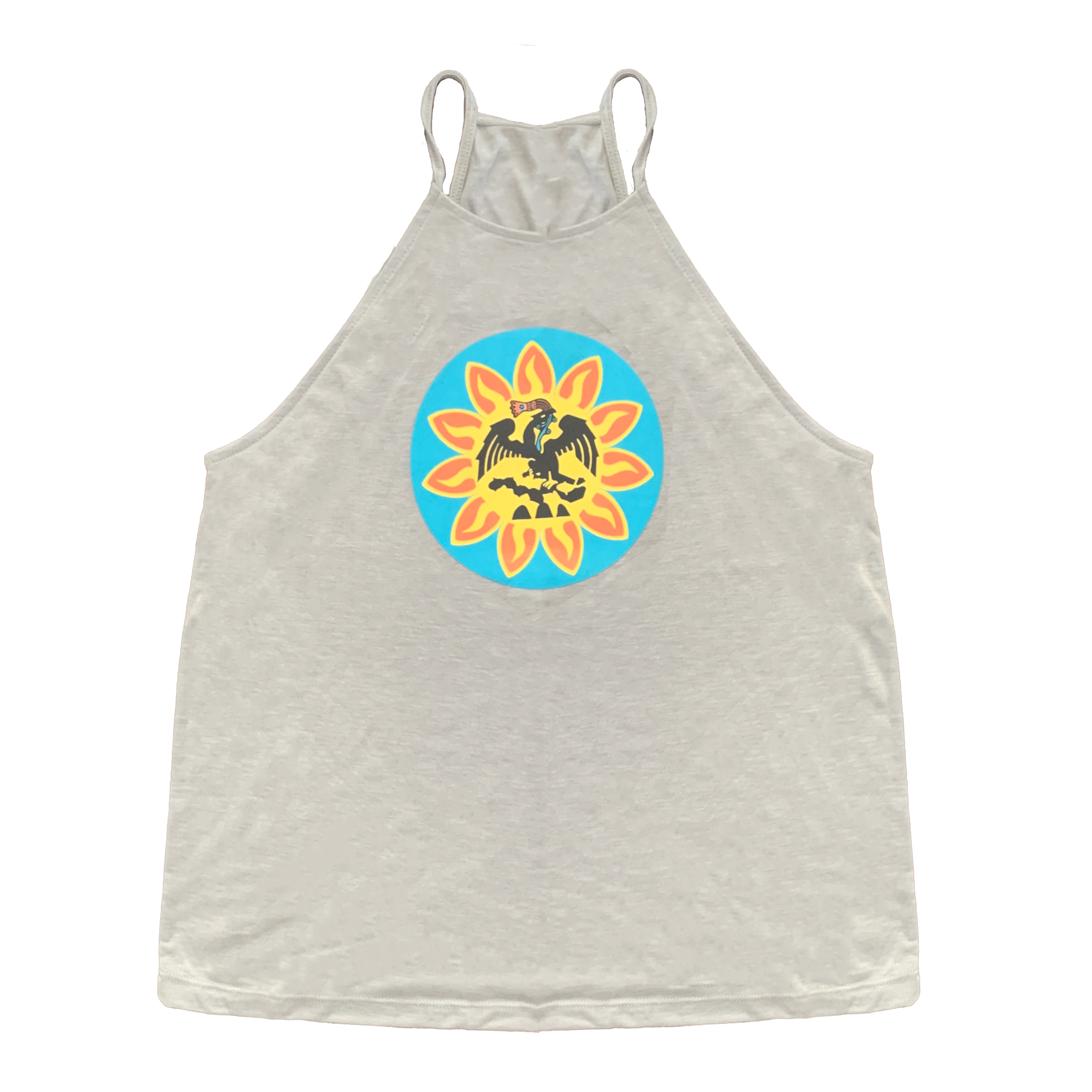 Ladies Tank Top - Mexica Flag - Heather Stone