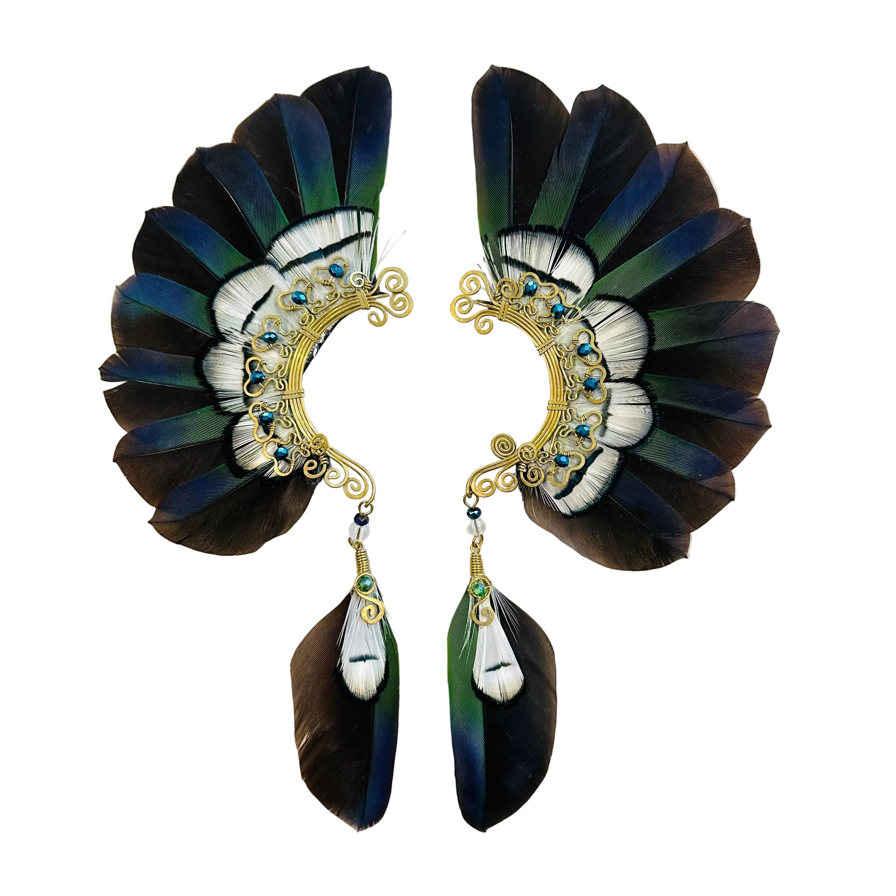 Feather wing cuff Earrings 1248
