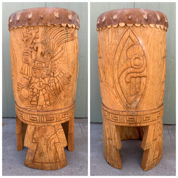 Drum - Huehuetl 35” Huitzilopochtli