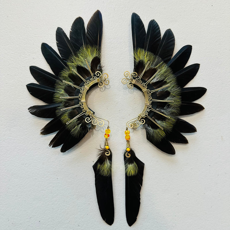 Feather wing cuff Earrings 976