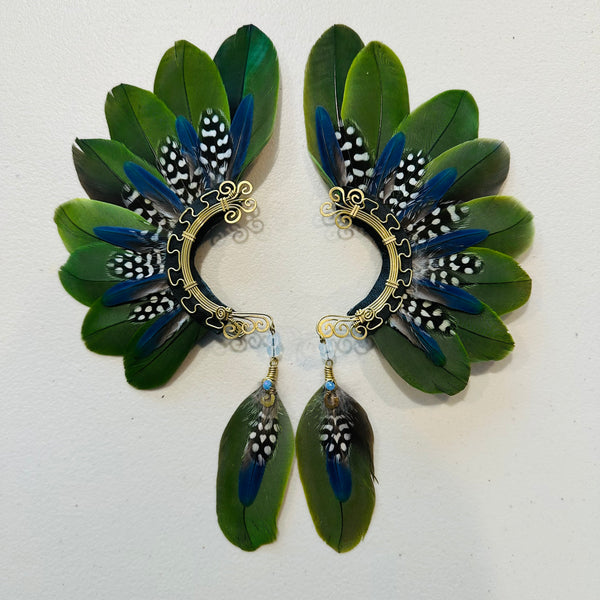 Feather wing cuff Earrings 991