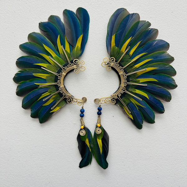Feather wing cuff Earrings 964