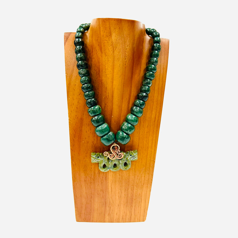 Necklace - Guatamala Jade Quetzalcoatl 60