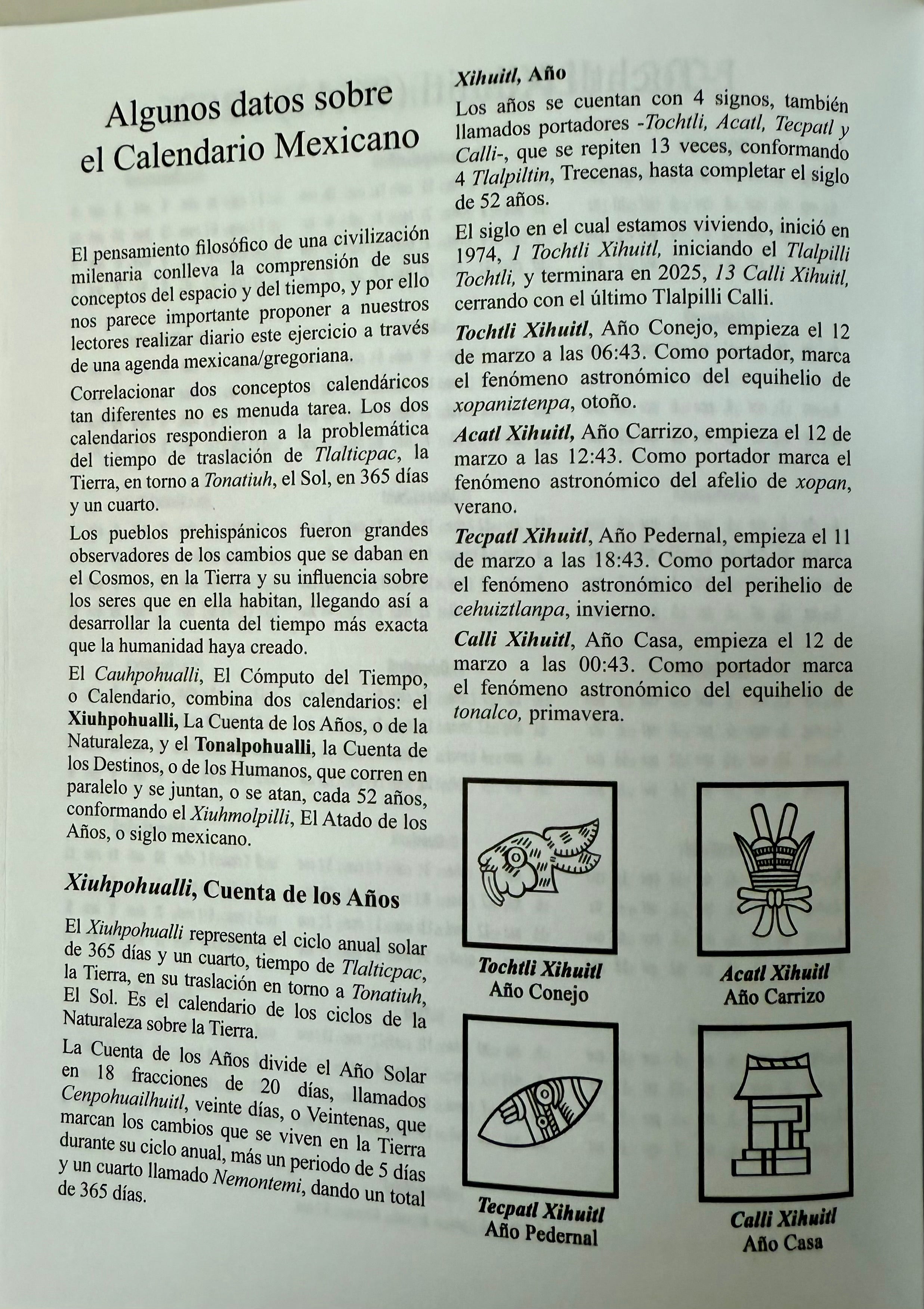 Book - Tonalamatl (Agenda) 2025
