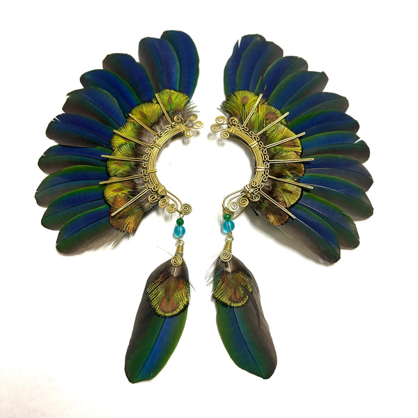 Feather wing cuff Earrings 1098