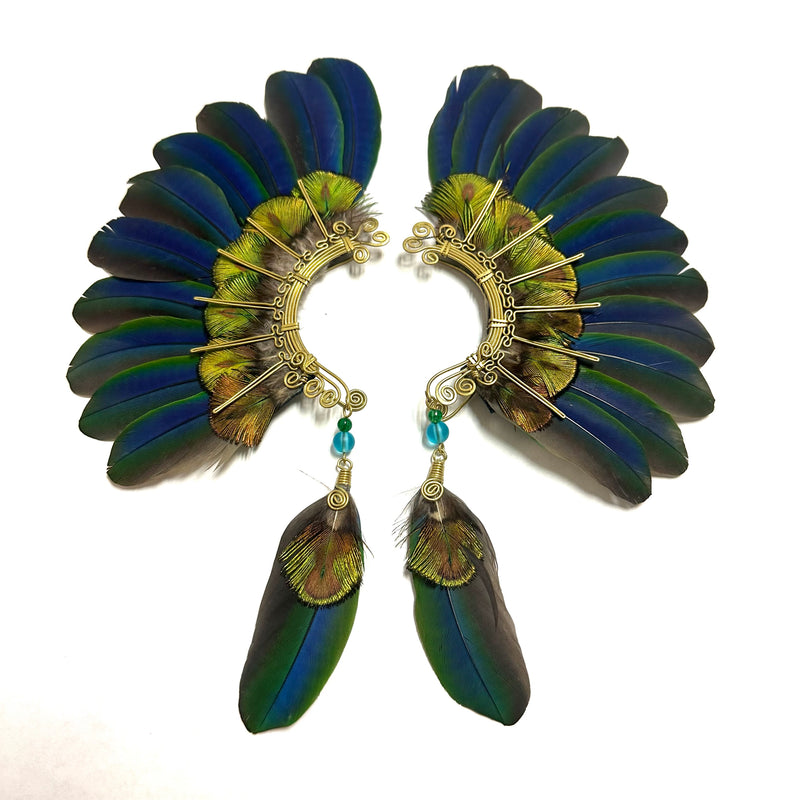 Feather wing cuff Earrings 1098