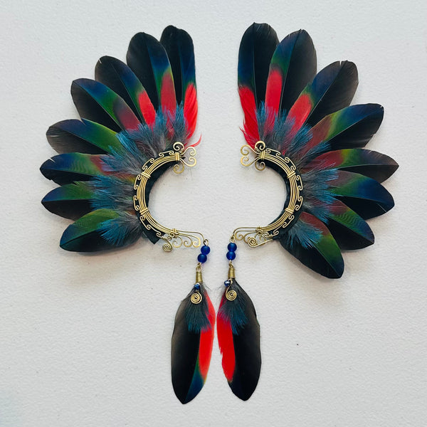 Feather wing cuff Earrings 948
