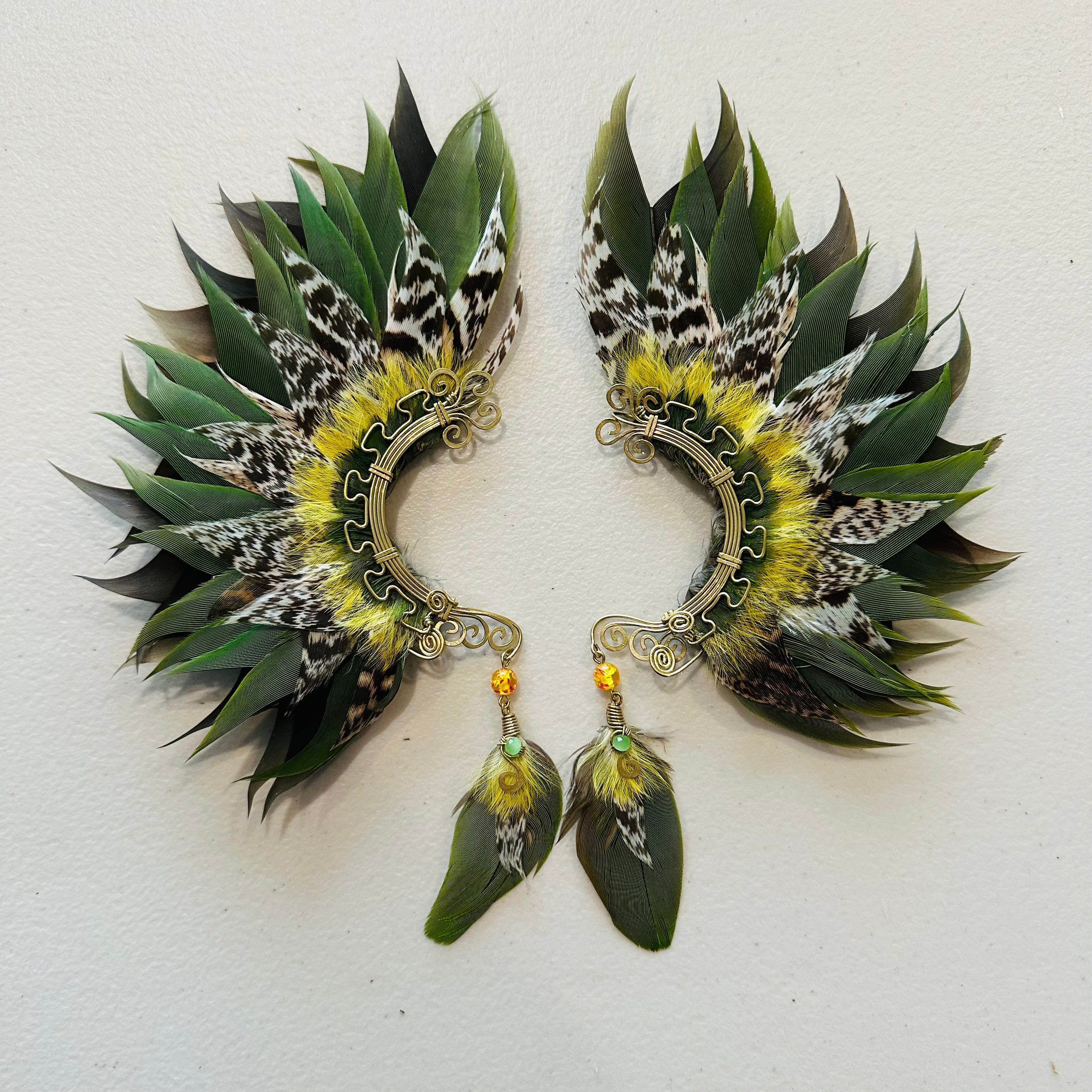 Feather wing cuff Earrings 981