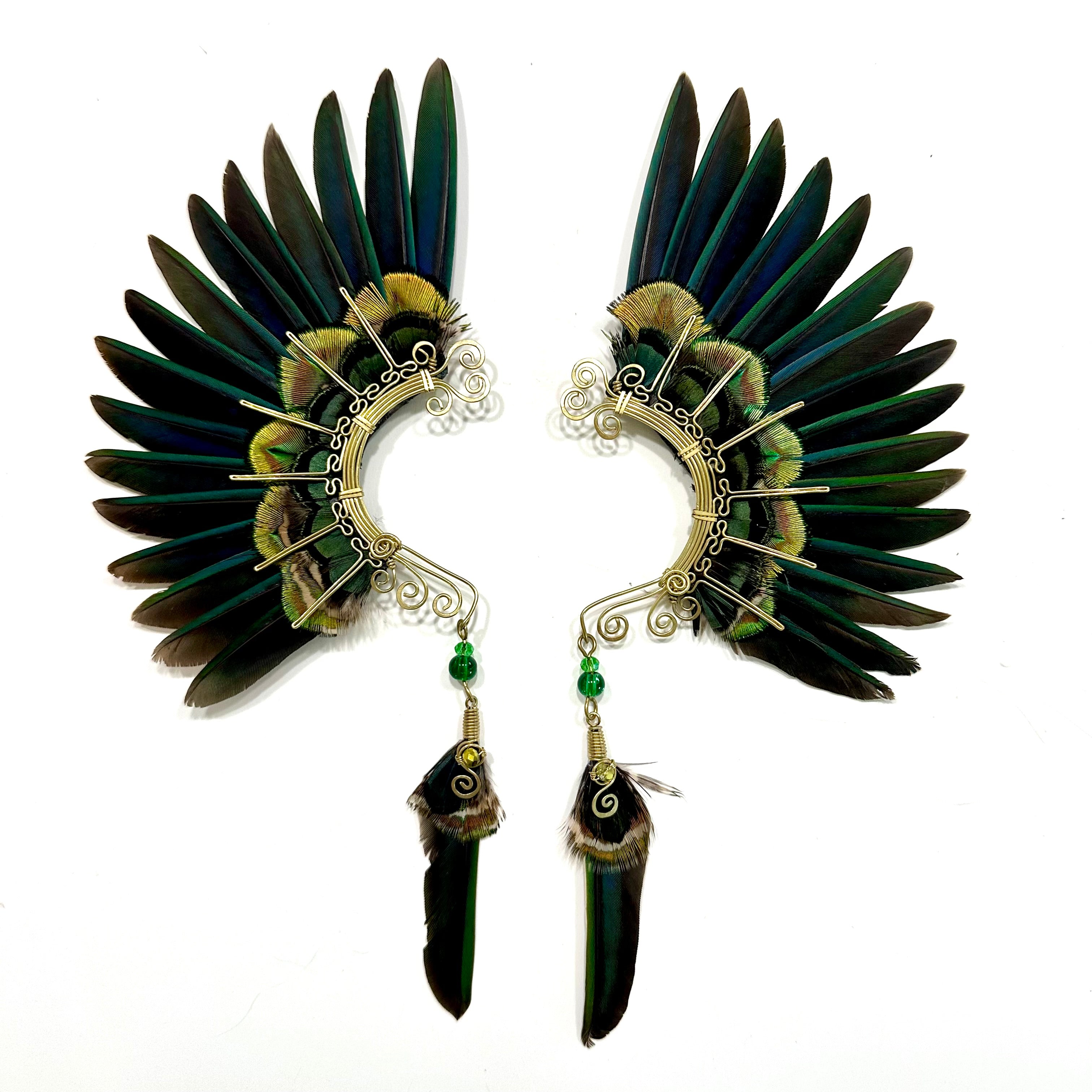 Feather wing cuff Earrings 1173