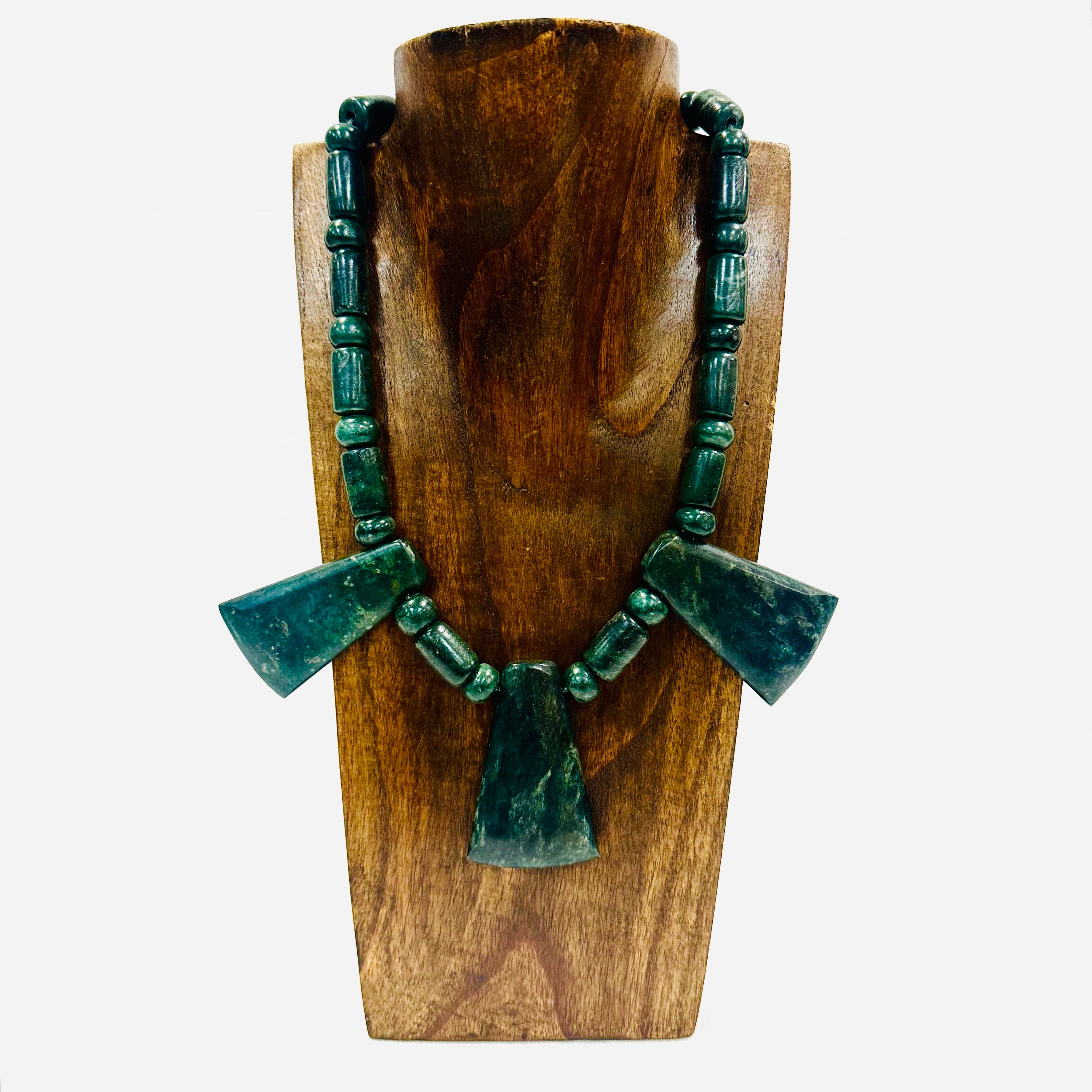 Necklace - Guatamala Jade and Jade Chisels