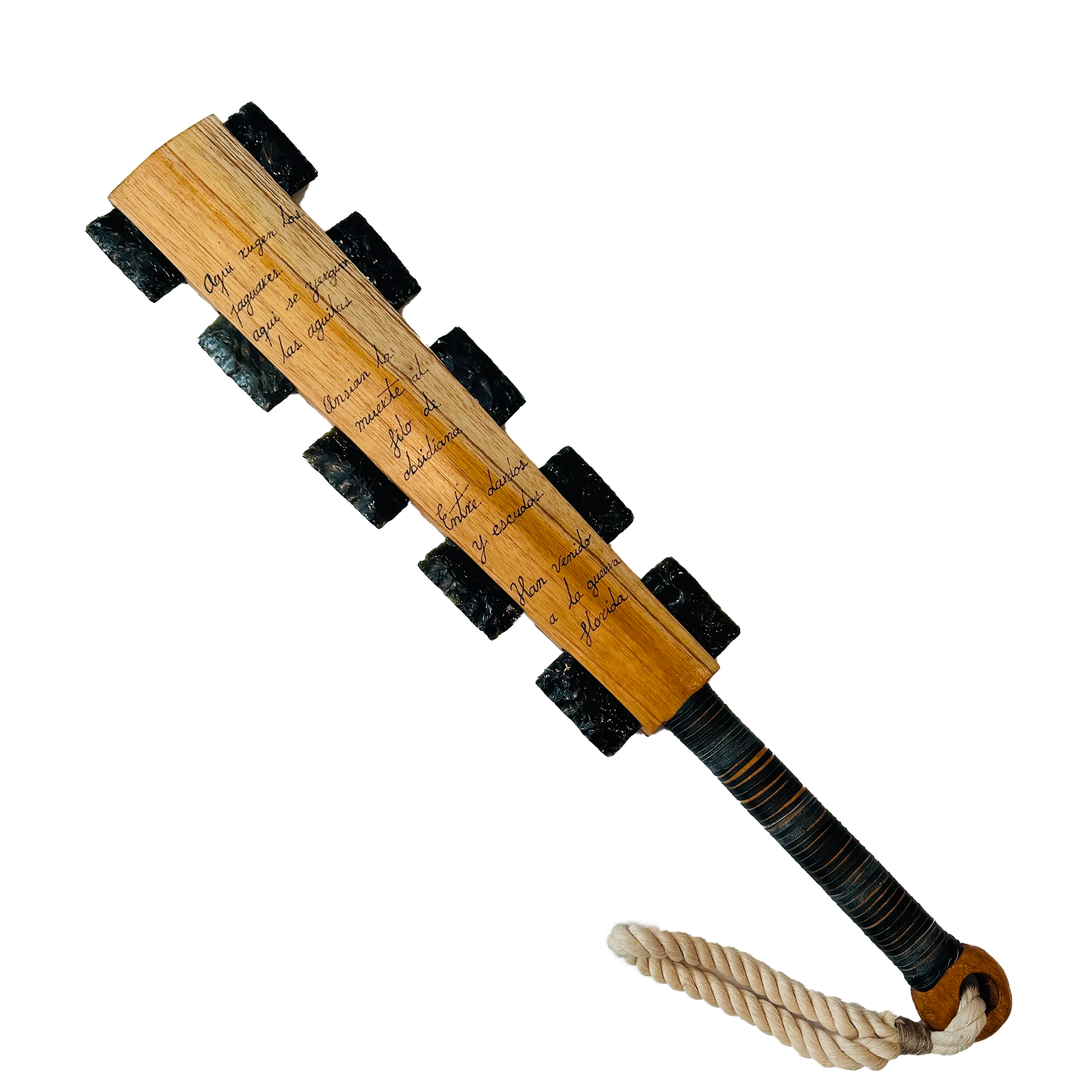 Macuahuitl (Aztec Club) - Jaguar - 27"