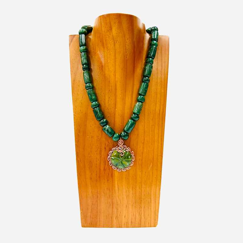 Necklace - Guatamala Jade Peyote 24