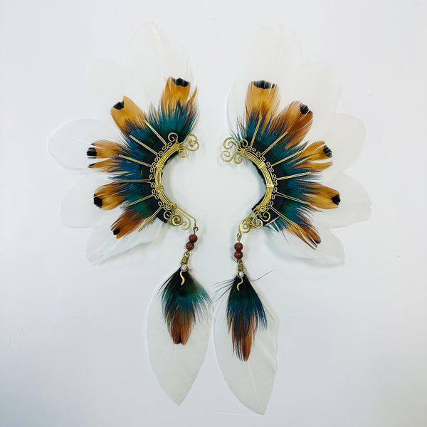 Feather wing cuff Earrings 1052