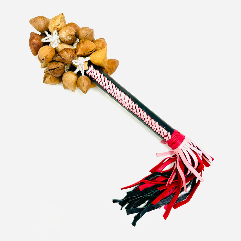 Aztec Dance - Sonaja | Rattle - Ayoyotes - Pink/Black